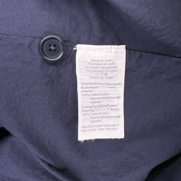 J. Crew Navy Sleeveless Blue Apron Midi Dress Size 10 Tall - Picture 9 of 10